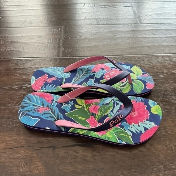 Polo Ralph Lauren Bolt Tropical Flip Flop Sandals Size US 9-10 Men main image 7
